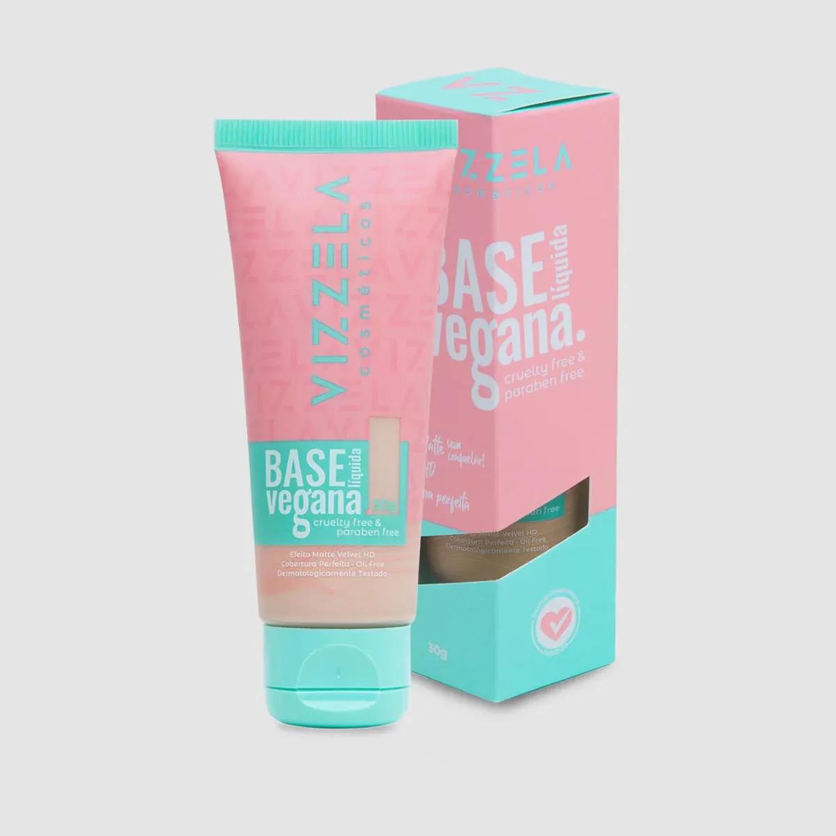 Vizzela - Base Líquida Vegana Matte - Cor 07 - Miniatura 1