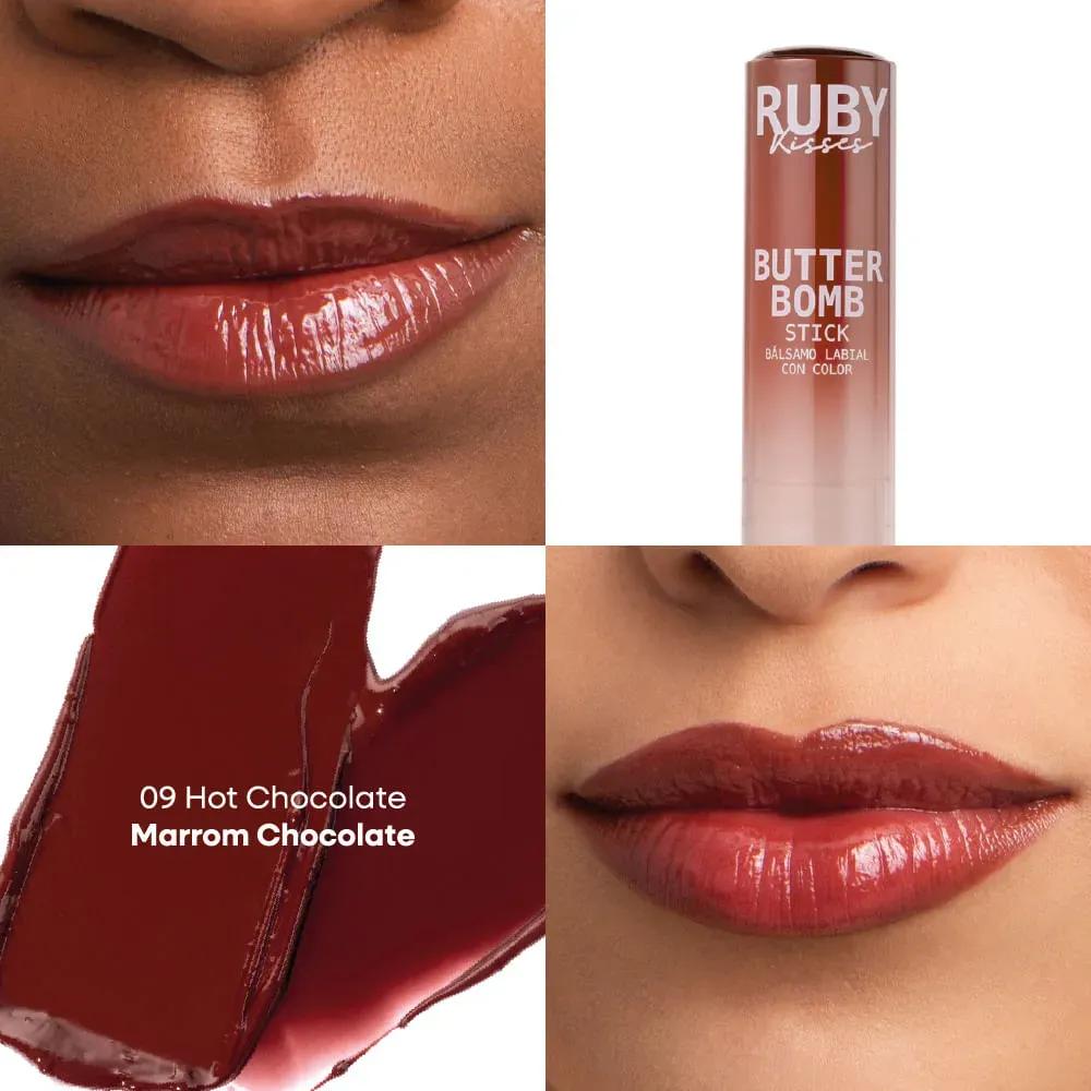 Ruby Kisses - Gloss Stick Butter Bomb - Hot Chocolate - Miniatura 2