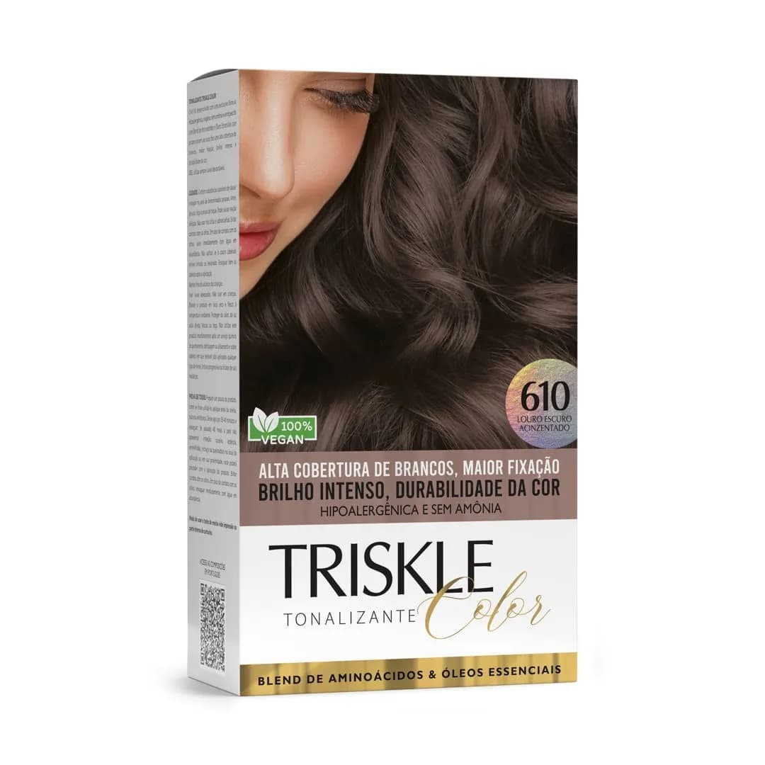 Triskle Color Tonalizante - 610 Louro Escuro Acinzentado - Imagem 1