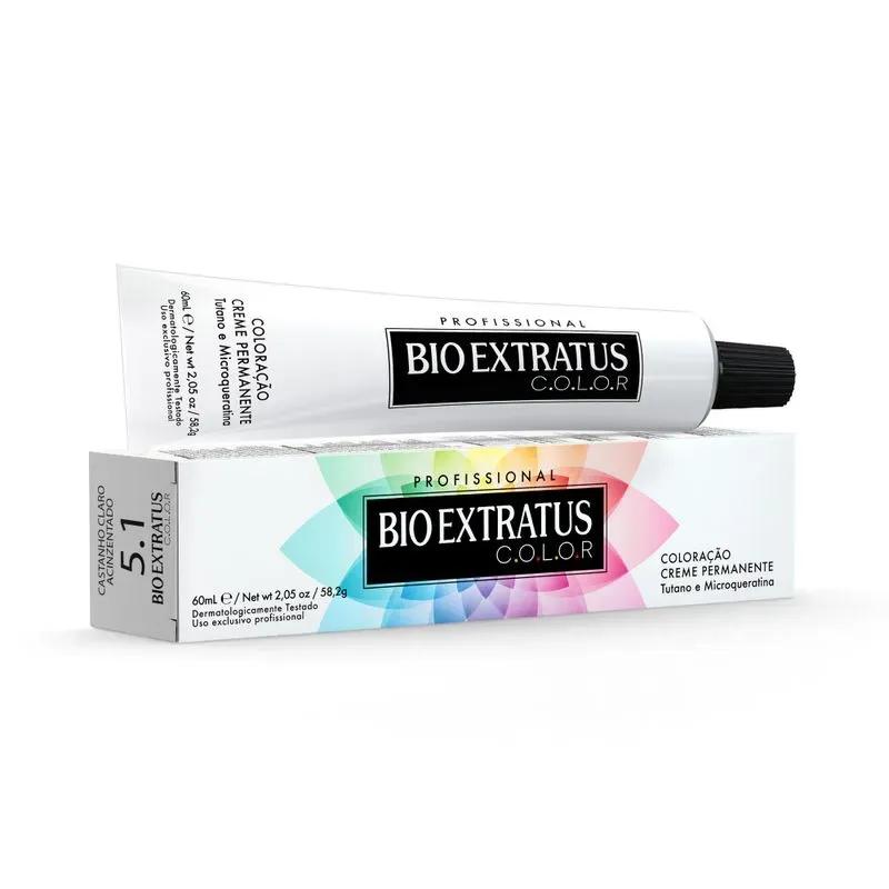 Bio Extratus - Coloração Creme Bio Extratus C.O.L.O.R 60ml - 5.1 Castanho Claro Acinzentado - Miniatura 1