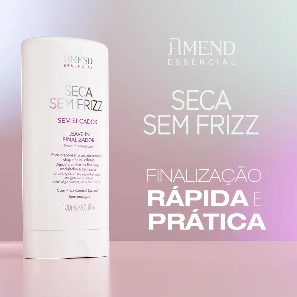 Leave-in Finalizador Seca Sem Frizz 180ml - Amend Essencial - Miniatura 5