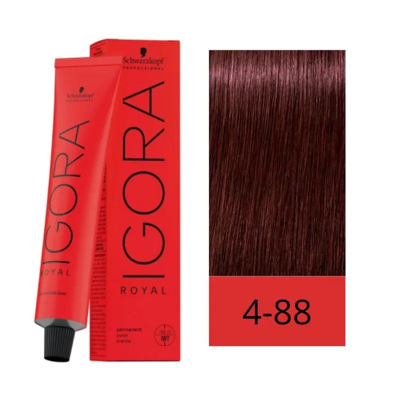 Coloração Igora Royal - 4-88 Castanho Médio Vermelho Extra - Imagem 1