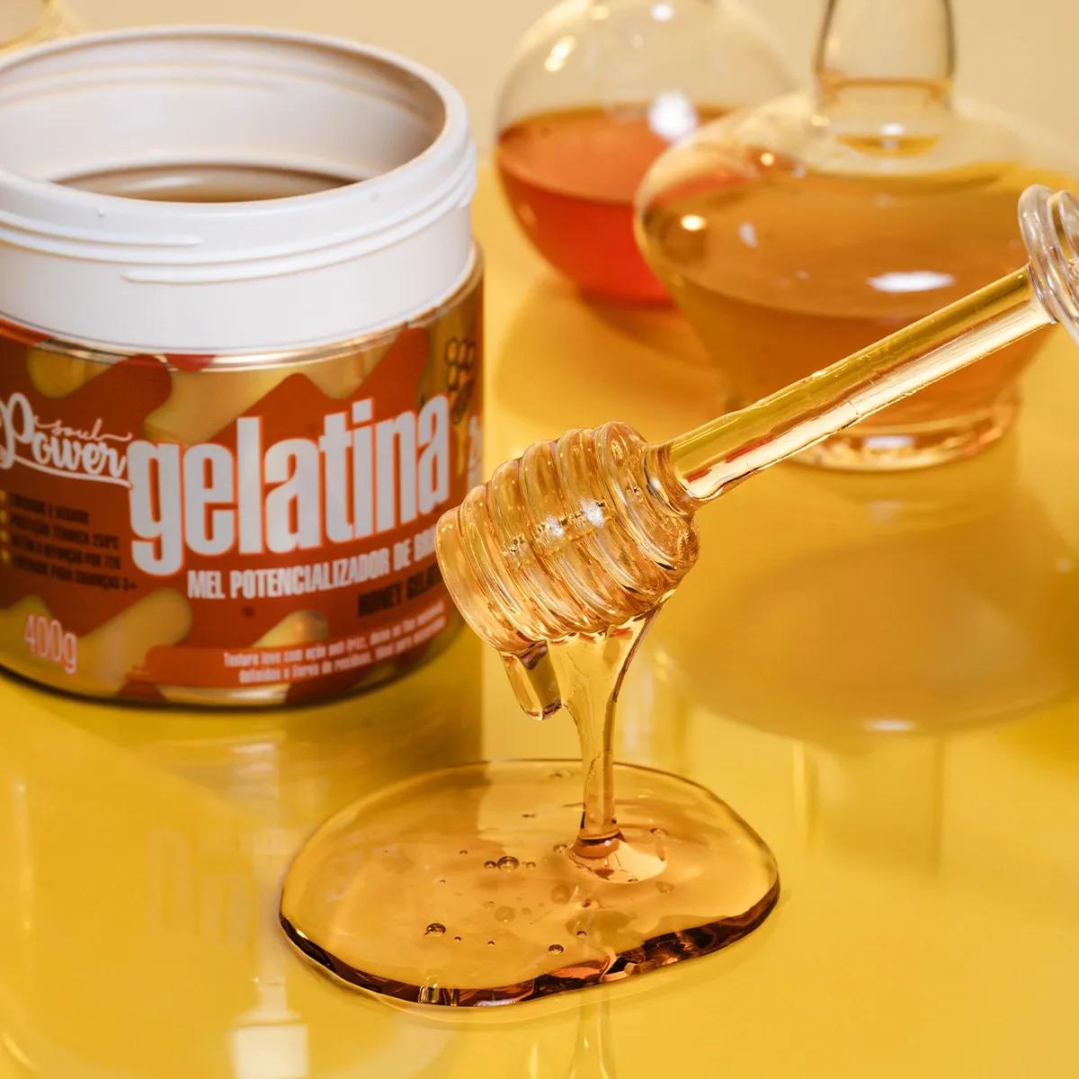 Soul Power - Gelatina de Mel 400g - Potencializador de Brilho - Imagem 3