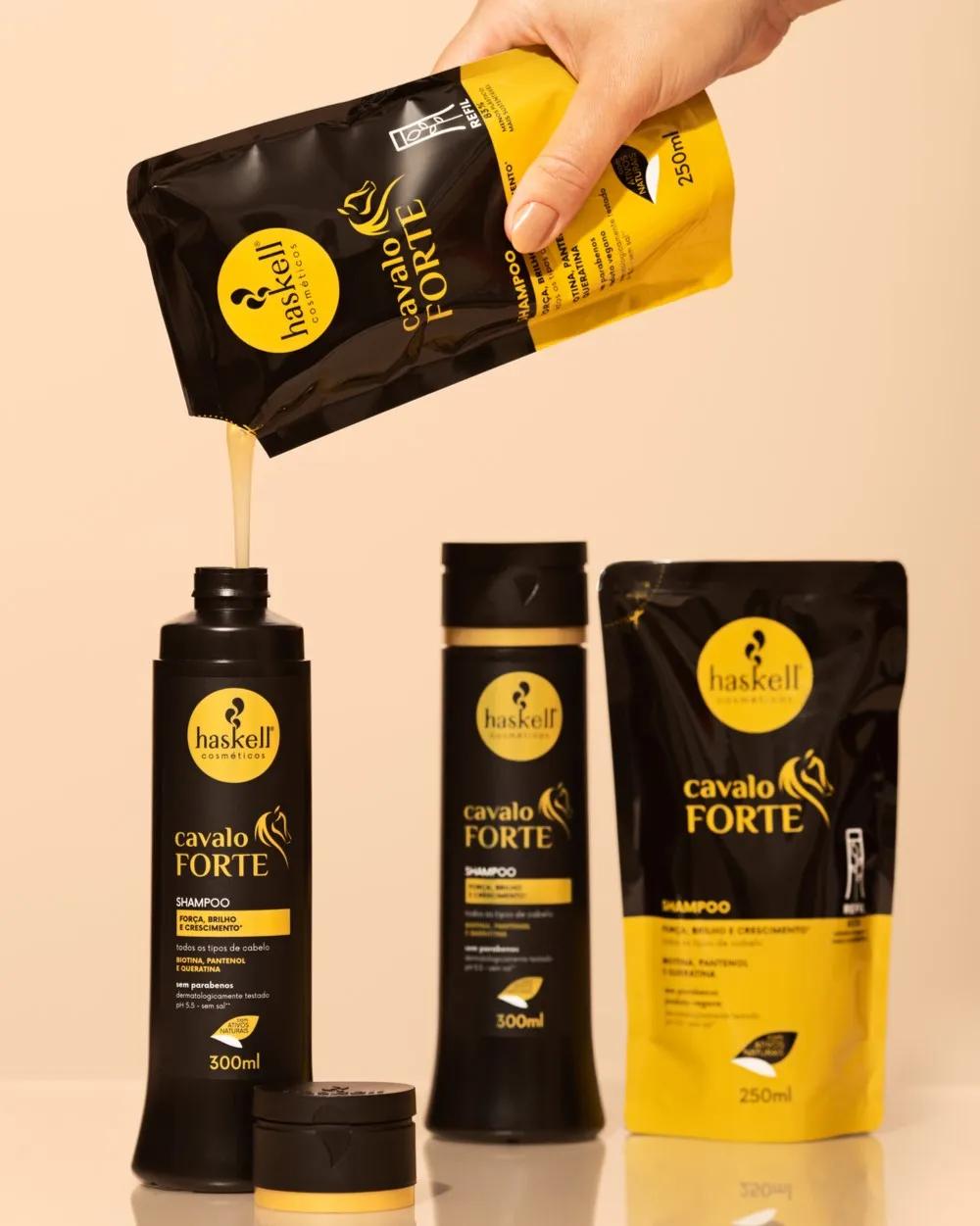 Haskell - Shampoo Cavalo Forte 250ml - Refil - Miniatura 2