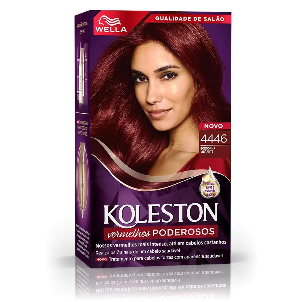 Wella - Coloração Permanente Koleston - 4446 Borgonha Vibrante - Imagem 1