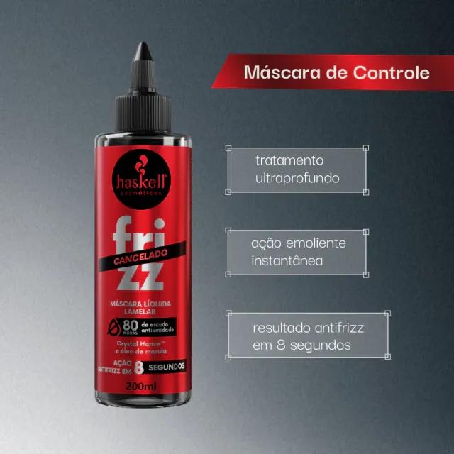 Haskell - Máscara Líquida Lamelar Frizz Cancelado 200ml - Miniatura 4