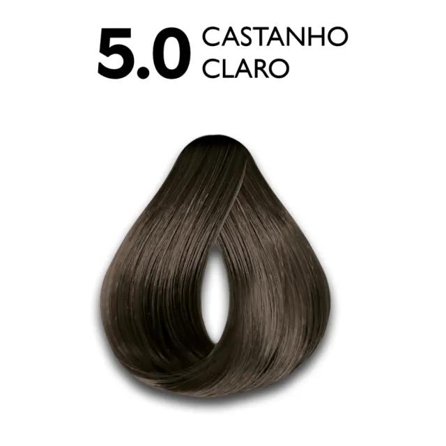Haskell - Kit Coloração Excllusiv Color Pratic - 5.0 Castanho Claro - Miniatura 2