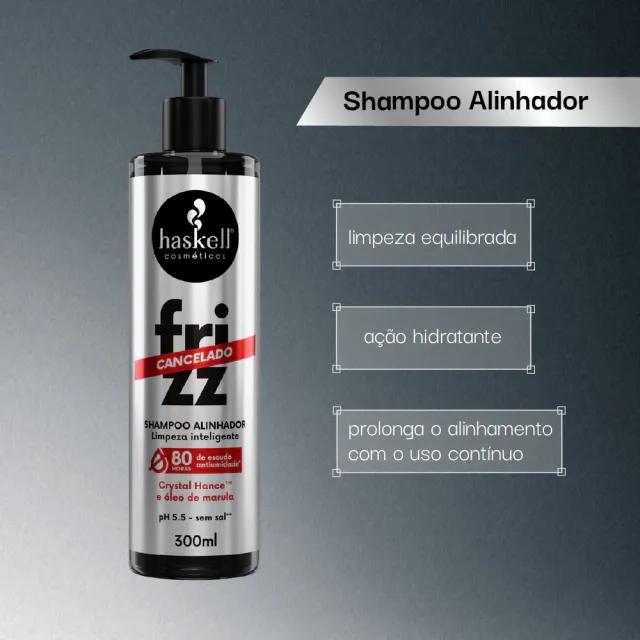 Haskell - Shampoo Alinhador Frizz Cancelado 300ml - Miniatura 2