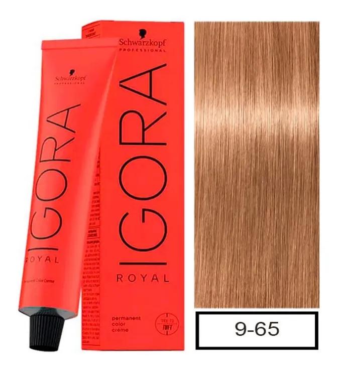 Coloração Igora Royal - 9-65 Louro Extra Claro Chocolate Dourado - Imagem 1