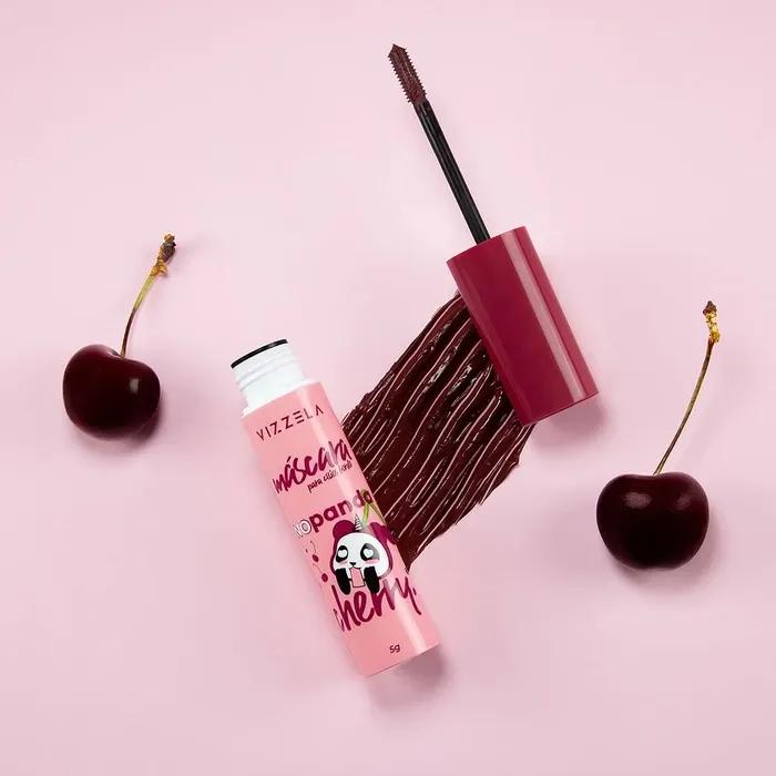 Máscara para Cílios Bordô - No Panda Cherry - Vizzela - Miniatura 4