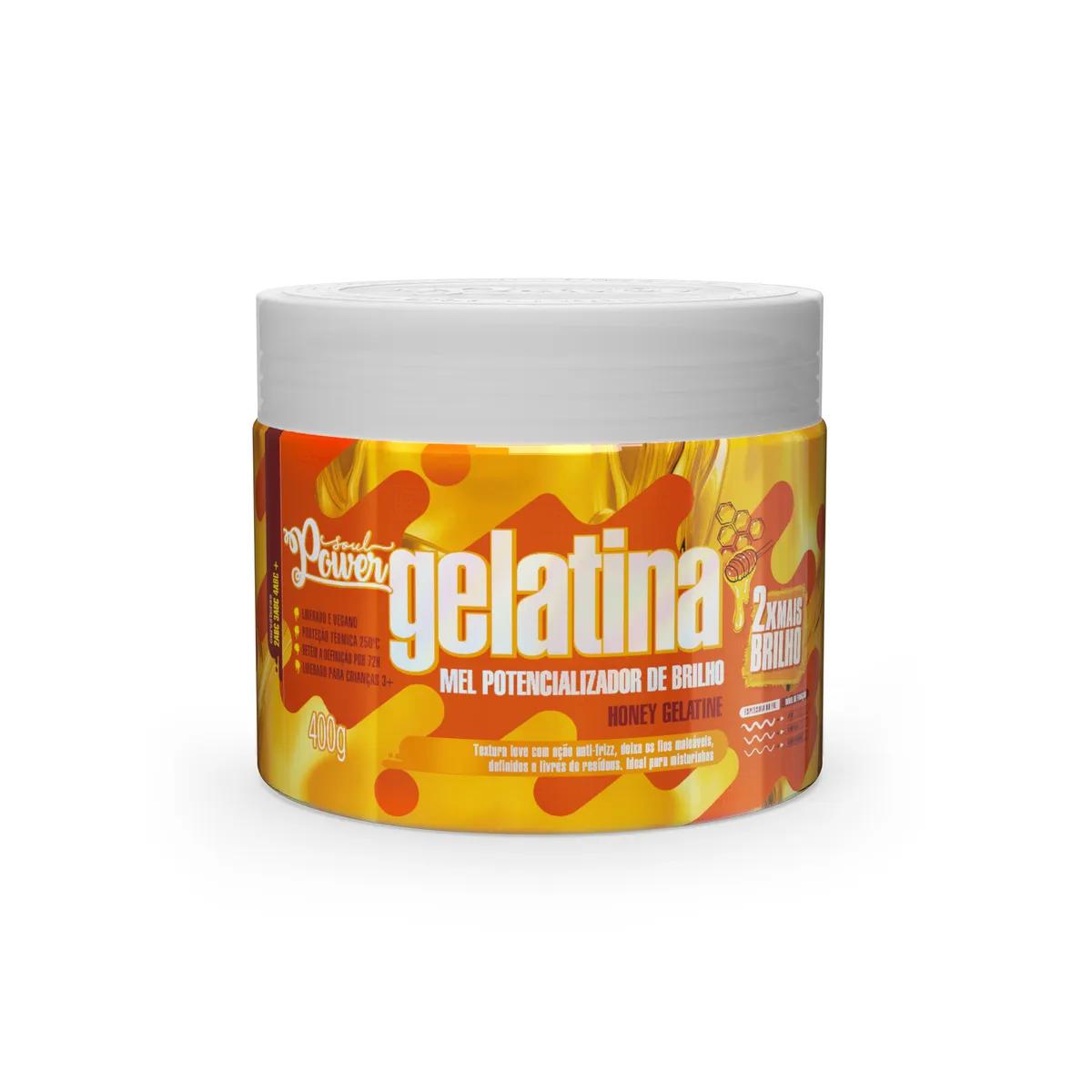 Soul Power - Gelatina de Mel 400g - Potencializador de Brilho - Imagem 1