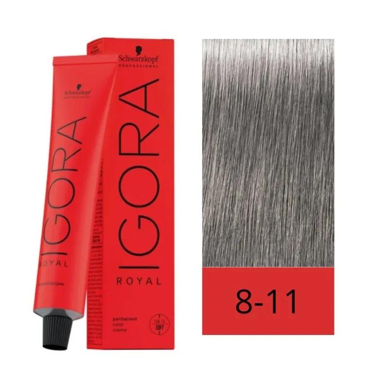 Coloração Igora Royal - 8-11 Louro Claro Cendré Extra  - Imagem 1