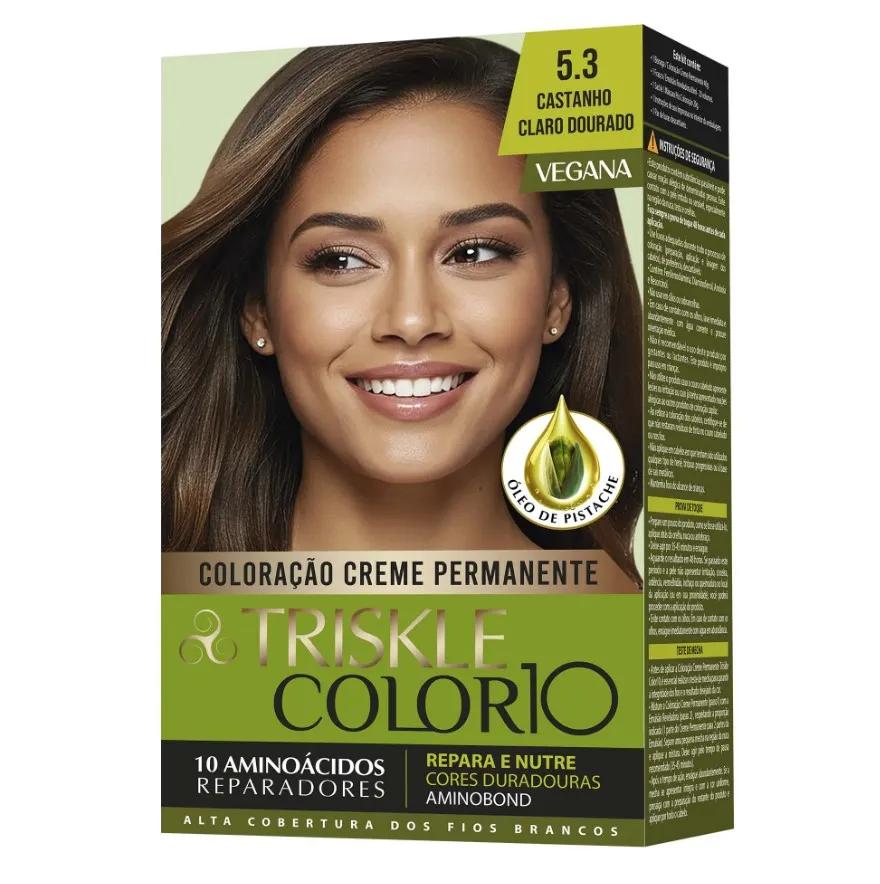 Triskle - Kit Coloração Triskle Color 10 - 5.3 Castanho Claro Dourado - Imagem 1