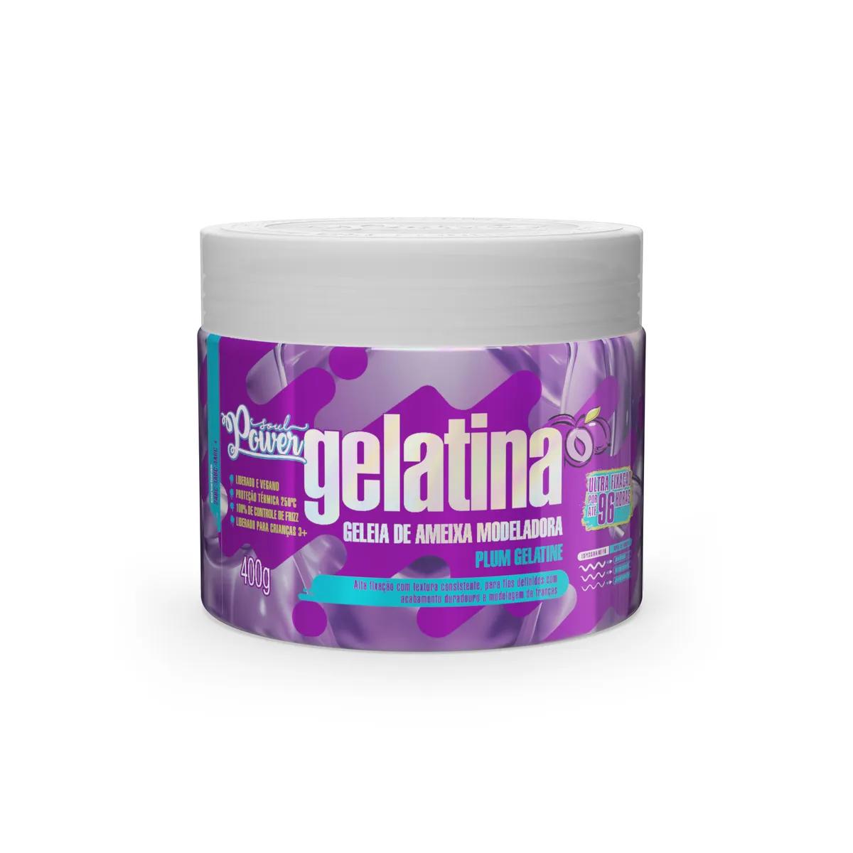 Soul Power - Gelatina de Ameixa 400g - Modeladora - Imagem 1