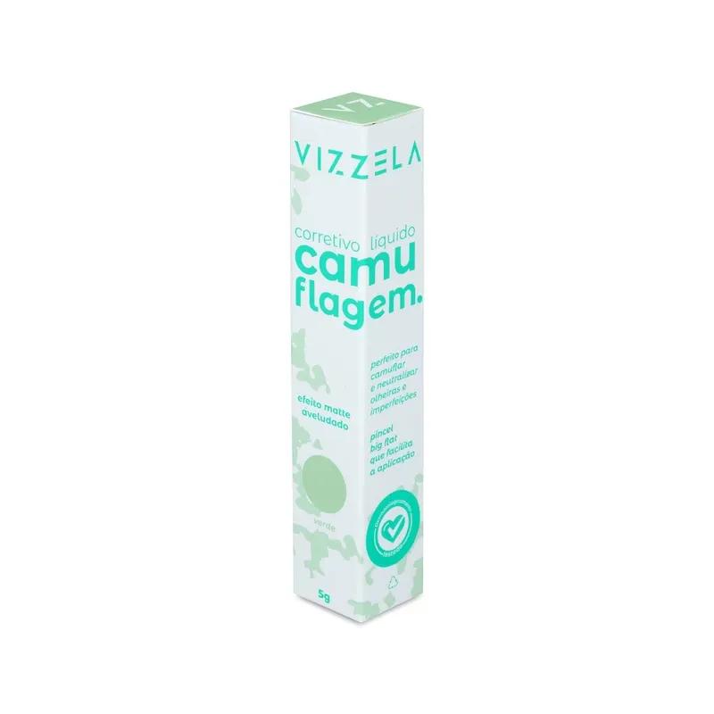 Vizzela - Corretivo Líquido Matte Camuflagem 5 - Verde - Miniatura 3