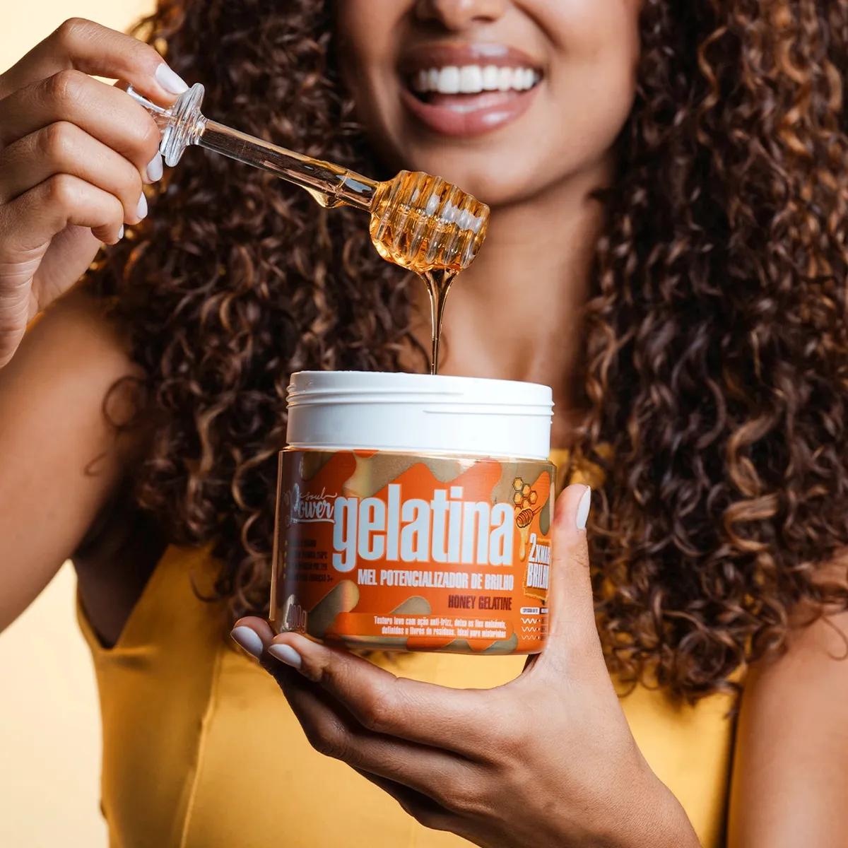 Soul Power - Gelatina de Mel 400g - Potencializador de Brilho - Imagem 2