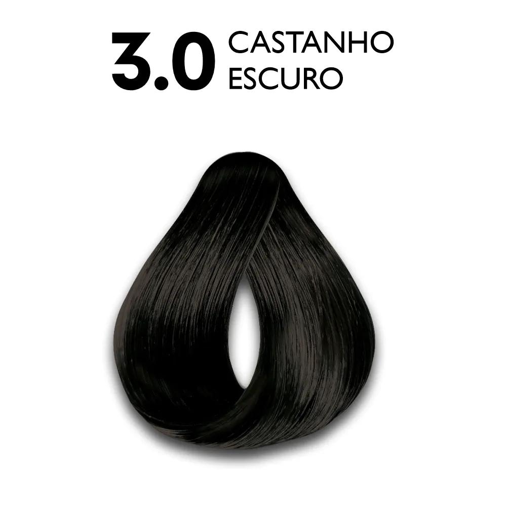 Haskell - Kit Coloração Excllusiv Color Pratic - 3.0 Castanho Escuro - Miniatura 2
