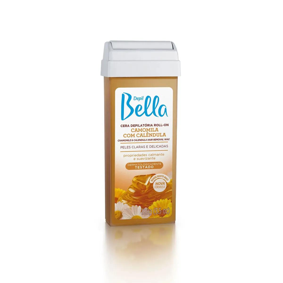 Depil Bella - Refil Cera Depilatória Roll-On 100g - Camomila e Calêndula - Imagem 1