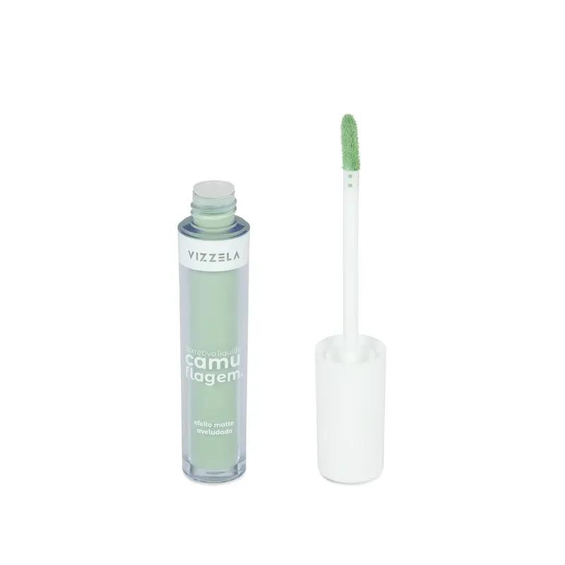 Vizzela - Corretivo Líquido Matte Camuflagem 5 - Verde - Miniatura 2