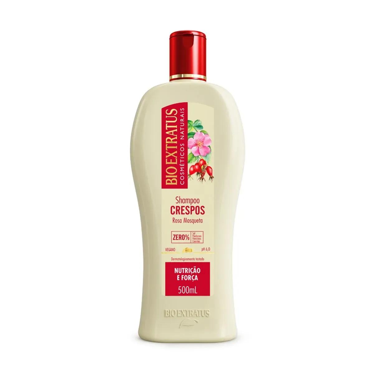Bio Extratus - Shampoo Crespos Rosa Mosqueta 500ml - Imagem 1