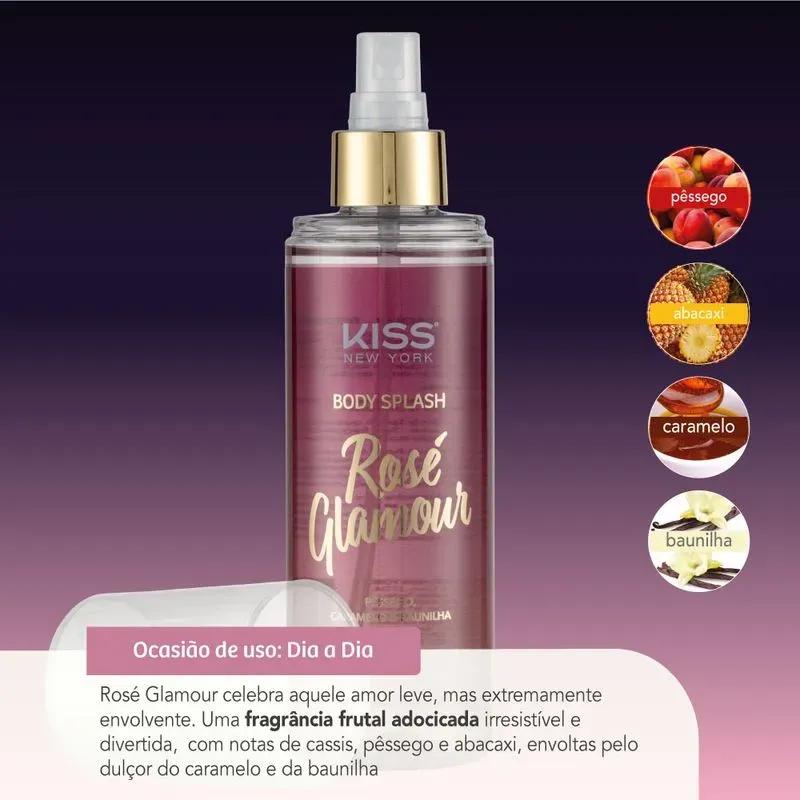 Body Splash Rose Glamour - Kiss New York - Miniatura 2