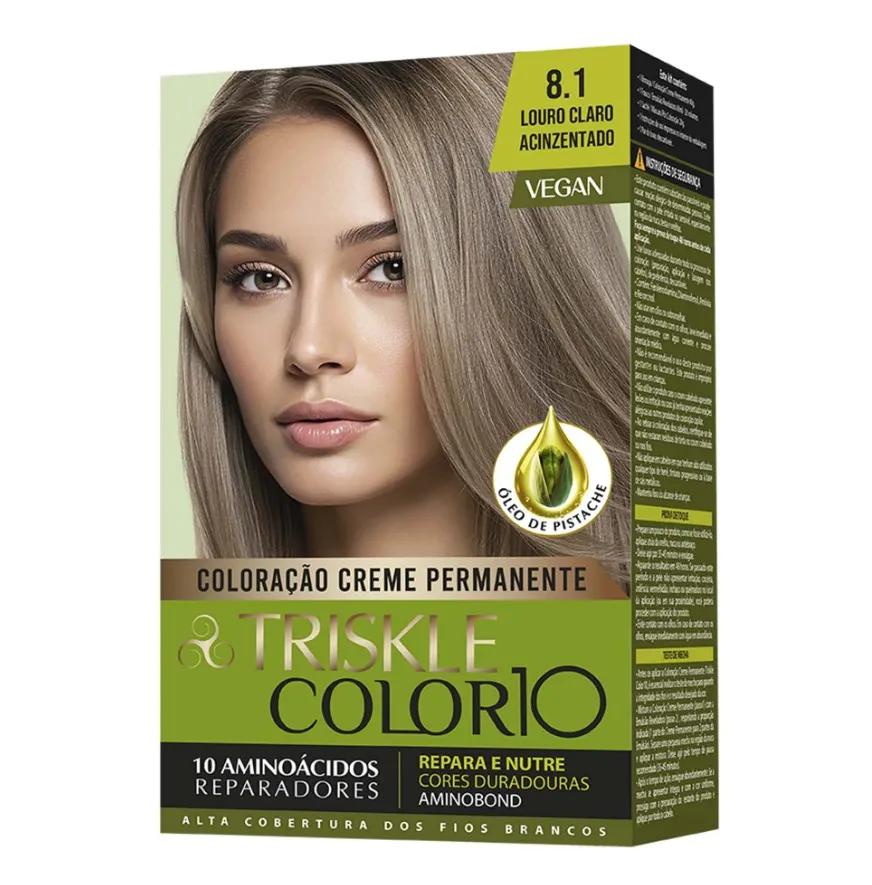 Triskle - Kit Coloração Triskle Color 10 - 8.1 Louro Claro Acinzentado - Imagem 1
