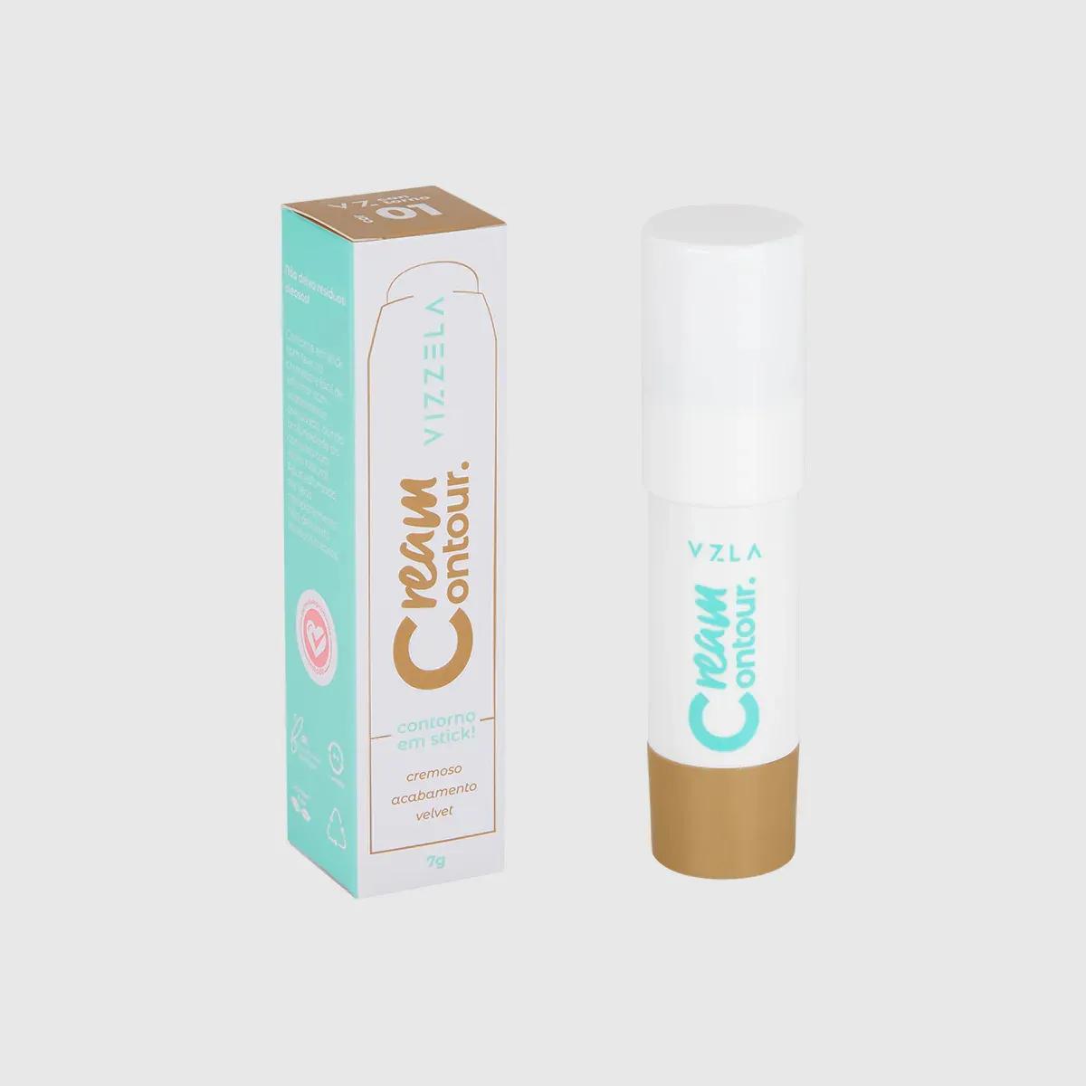 Vizzela - Cream Contour Contorno em Stick 7g - Cor 01 - Miniatura 2