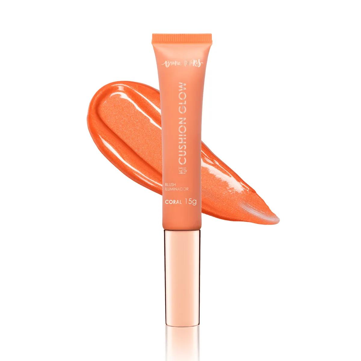 Bruna Tavares - BT Cushion Glow - Blush Líquido Iluminador - Coral - Miniatura 1