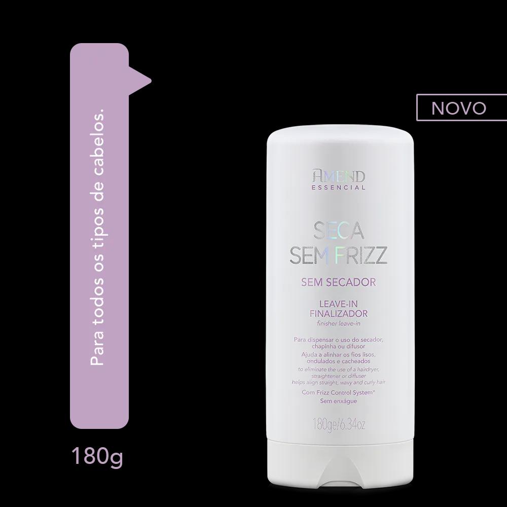 Leave-in Finalizador Seca Sem Frizz 180ml - Amend Essencial - Miniatura 3