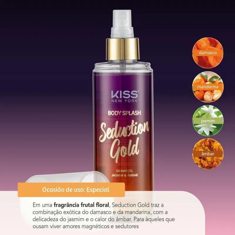 Body Splash Seduction Gold - Kiss New York - Miniatura 2