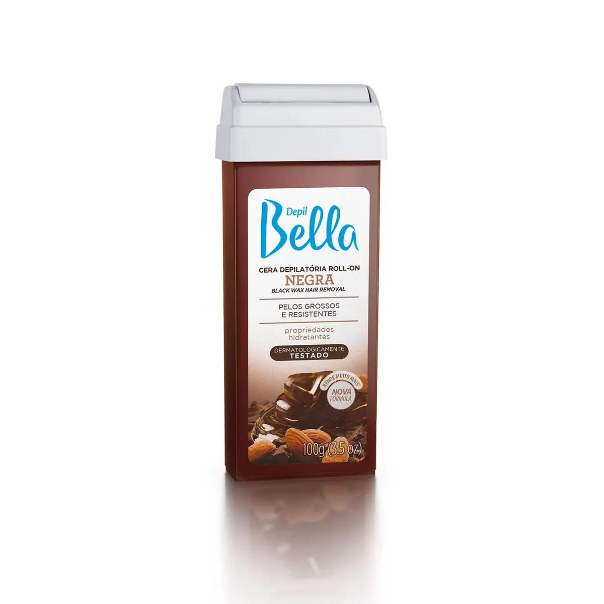 Depil Bella - Refil Cera Quente Depilatória Roll-On 100g - Negra - Imagem 1