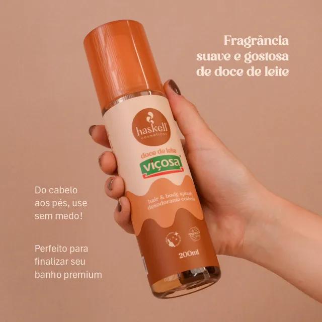 Haskell - Hair & Body Splash Desodorante Colônia Doce de Leite 200ml - Miniatura 2