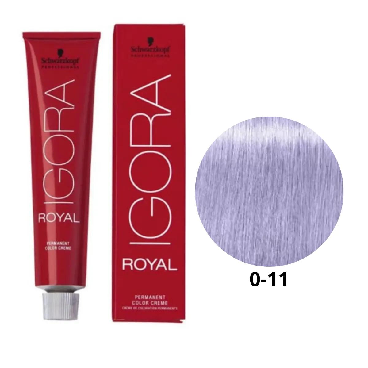 Coloração Igora Royal 0-11 Tom de Mistura Cinza 60g - Miniatura 2