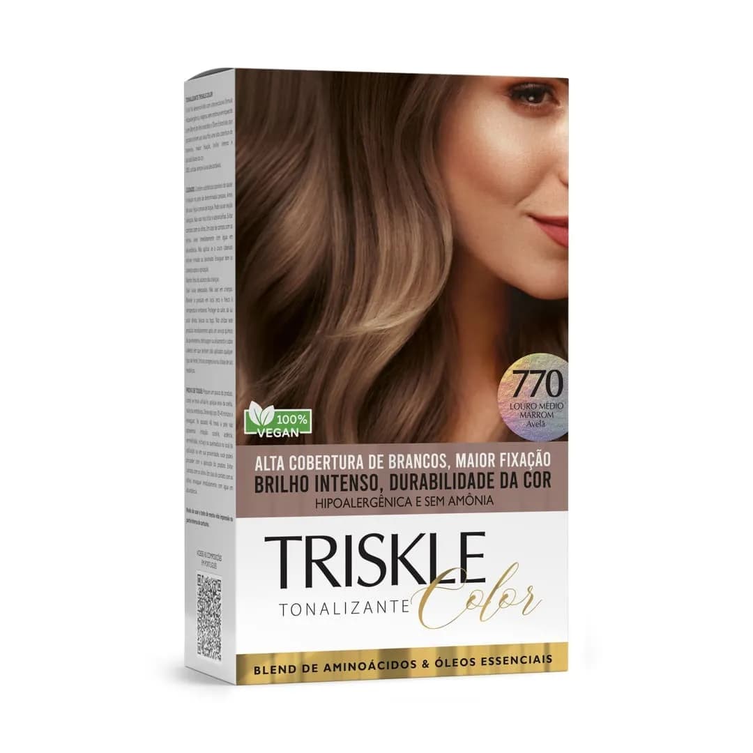 Triskle Color Tonalizante -770 Louro Médio Marrom- Avelã - Imagem 1