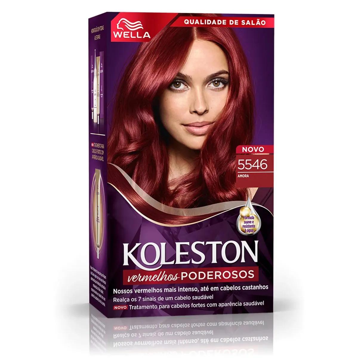 Wella - Coloração Permanente Koleston - 5546 Amora - Imagem 1