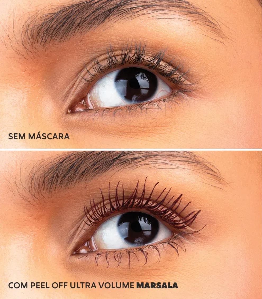 Dailus - Máscara p/ Cílios Peel Off Panda Ultra Volume - Marsala - Imagem 4