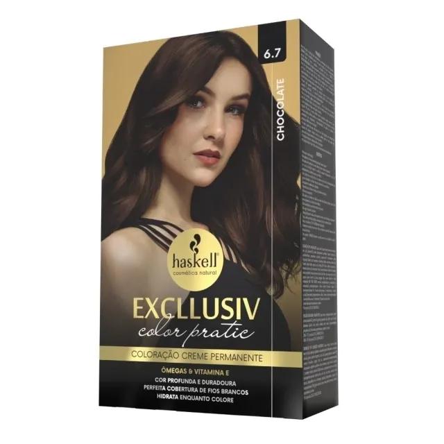 Haskell - Kit Coloração Excllusiv Color Pratic - 6.7 Chocolate - Imagem 1
