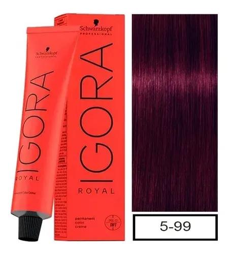 Coloração Igora Royal 5-99 Castanho Claro Violeta Extra 60g - Imagem 1