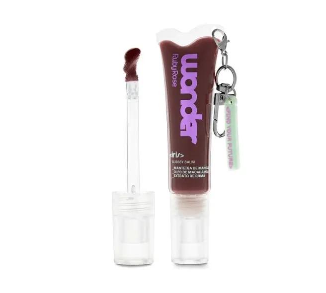 Ruby Rose - Glossy Balm Iris War Burgundy Brown - Wonder - Imagem 3
