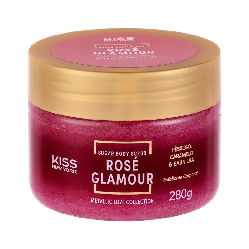 Kiss New York - Esfoliante Corporal de Açúcar Rosé Glamour 280g - Imagem 1