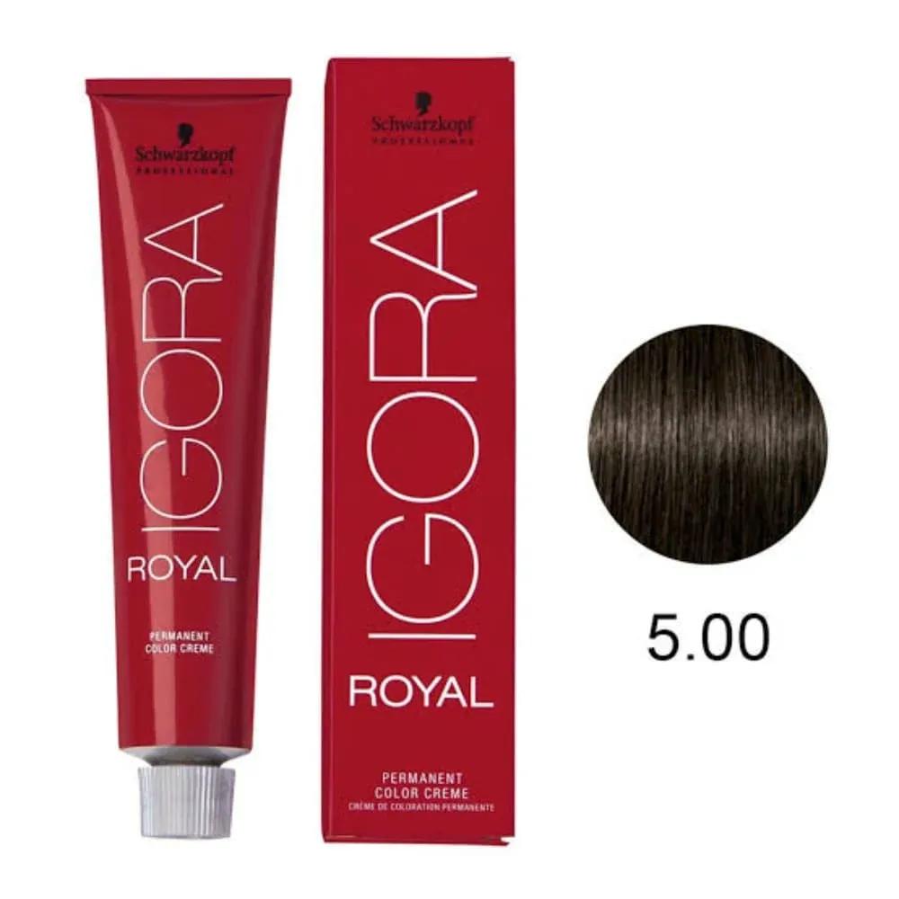 Coloração Igora Royal 5-00 Castanho Claro Natural 60g - Imagem 1