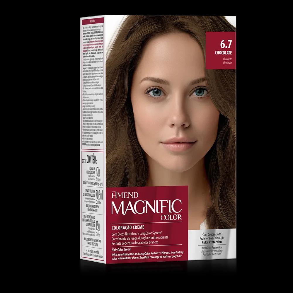 Amend - Kit Coloração Amend Magnific Color 6.7 Chocolate - Imagem 1