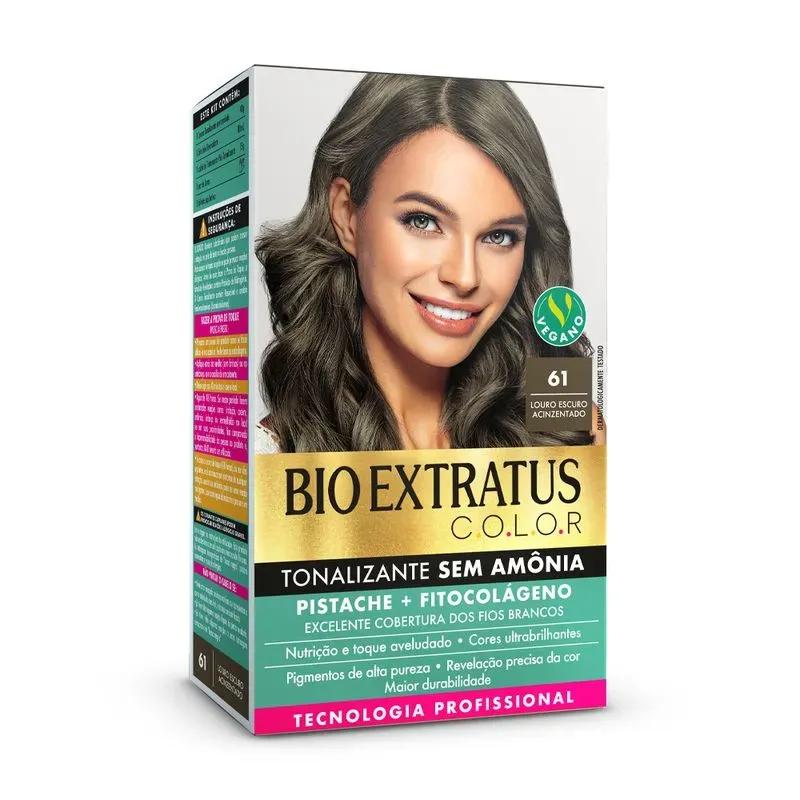 Tonalizante Bio Extratus C.O.L.O.R - 61 Louro Escuro Acinzentado - Imagem 1