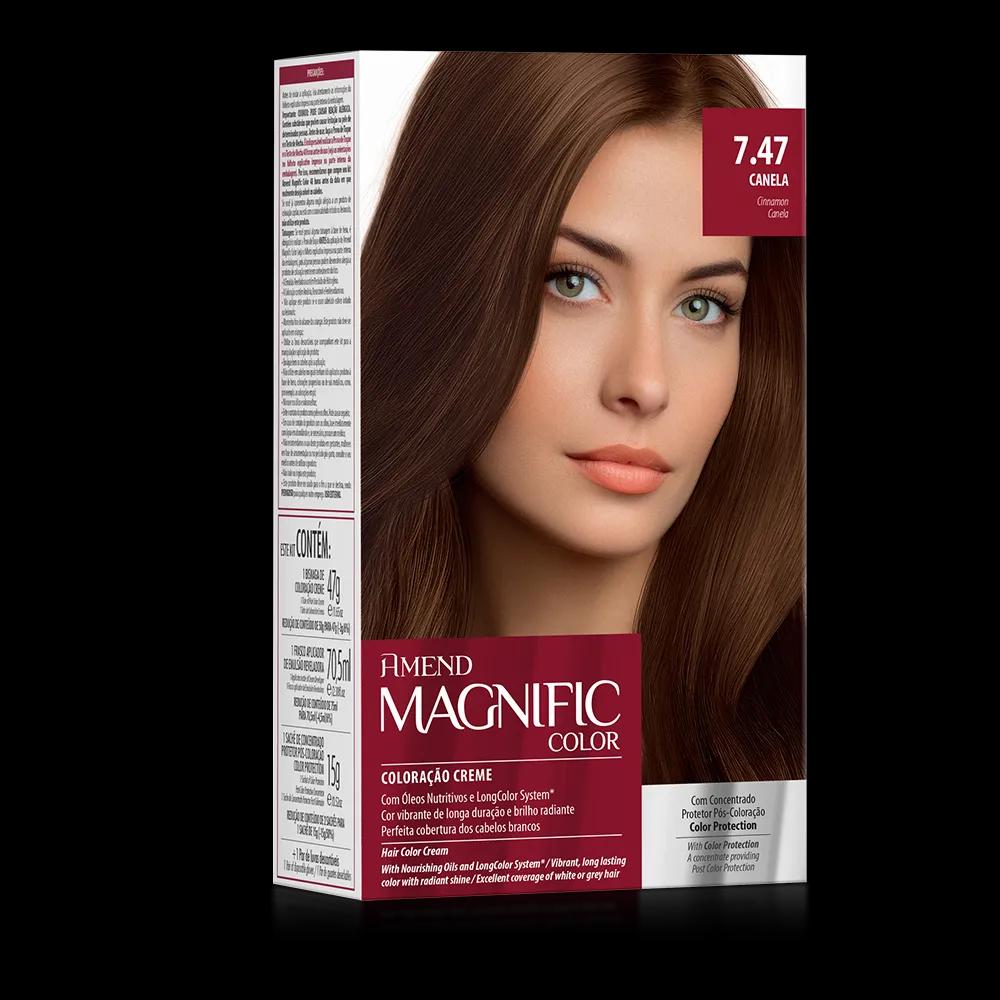 Amend - Kit Coloração Amend Magnific Color 7.47 Canela - Imagem 1