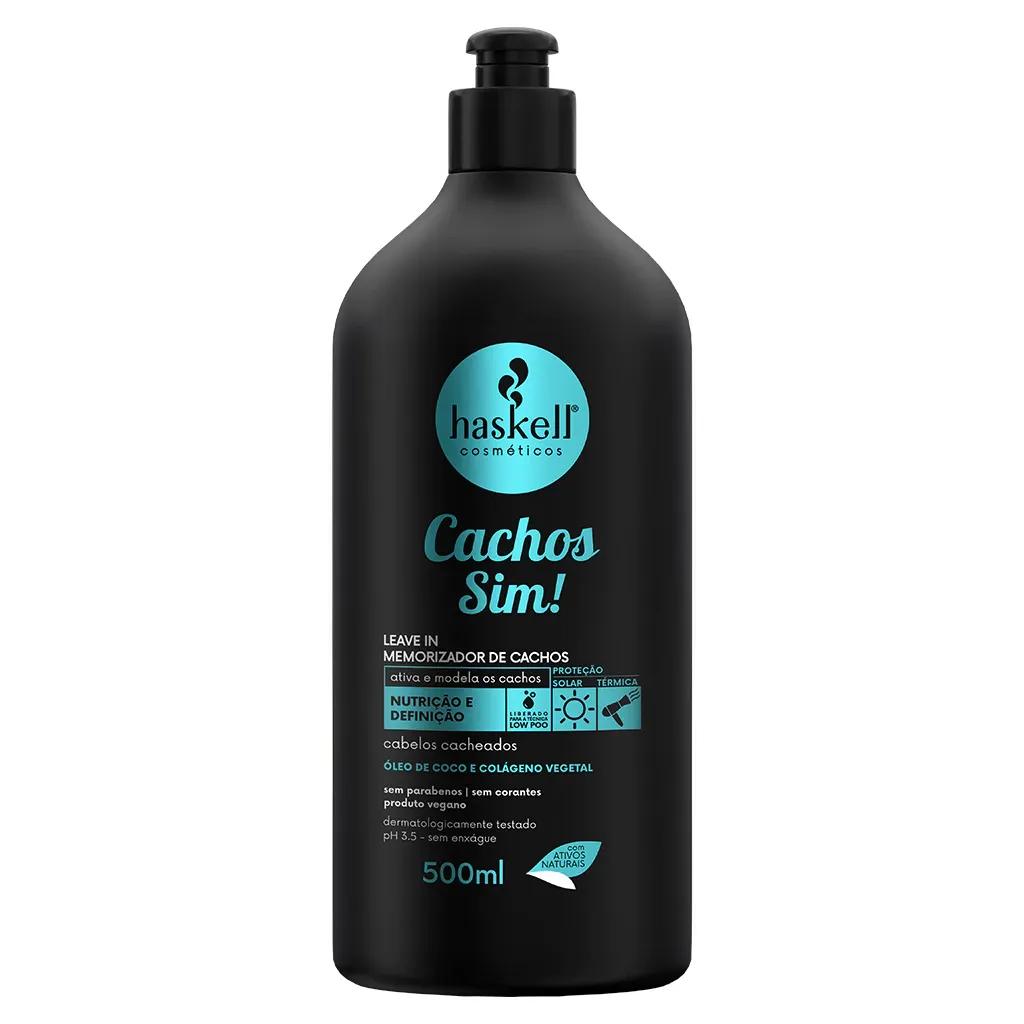 Haskell - Leave in Memorizador de Cachos 500ml Cachos Sim! - Imagem 1