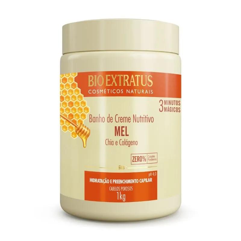 Banho de Creme Nutritivo Mel 1Kg - Bio Extratus - Imagem 1