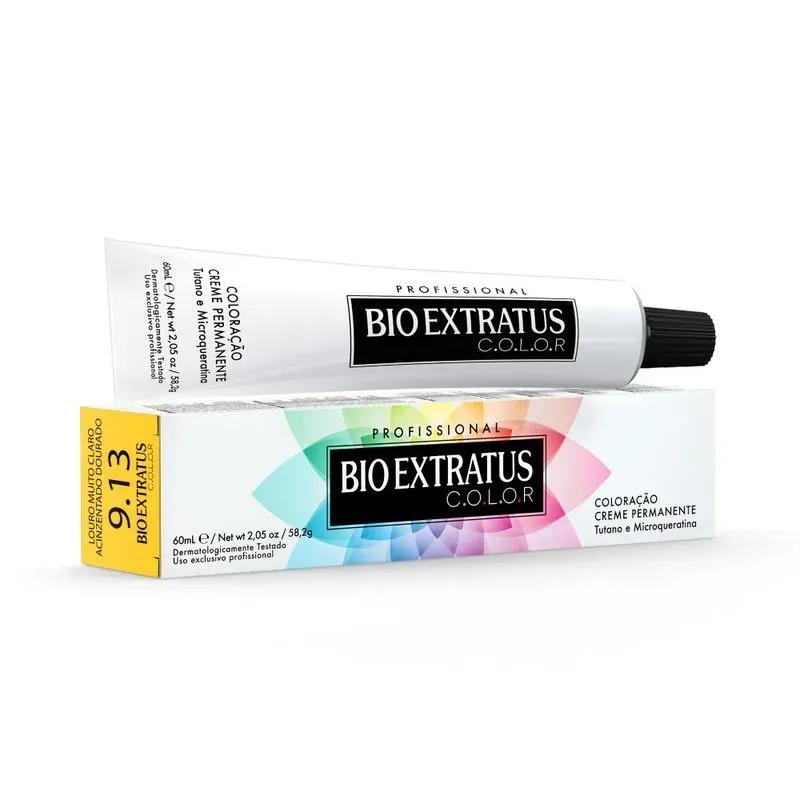 Bio Extratus - Coloração Creme Bio Extratus C.O.L.O.R 60ml - 9.13 Louro Muito Claro Acinzentado Dourado - Imagem 1