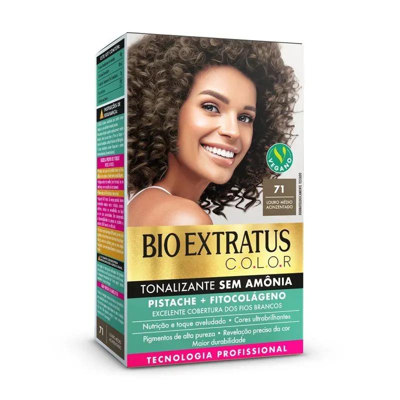 Tonalizante Bio Extratus C.O.L.O.R - 71 Louro Médio Acinzentado - Imagem 1
