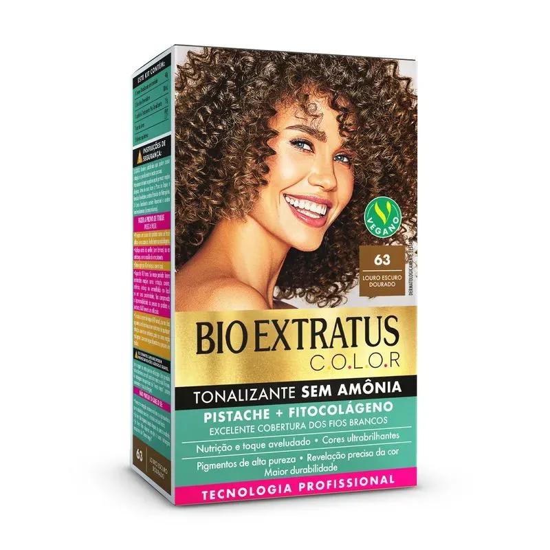 Tonalizante Bio Extratus C.O.L.O.R - 63 Louro Escuro Dourado - Imagem 1