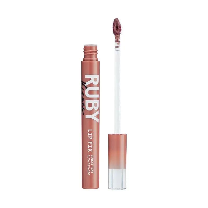 Ruby Kisses - Lip Fix Glossy Tint - Rosy Brown - Imagem 1